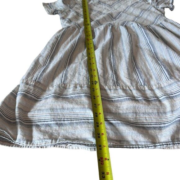 Altar'd State Babydoll Dress Women's Size Small Striped Cream and White - Picture 9 of 11